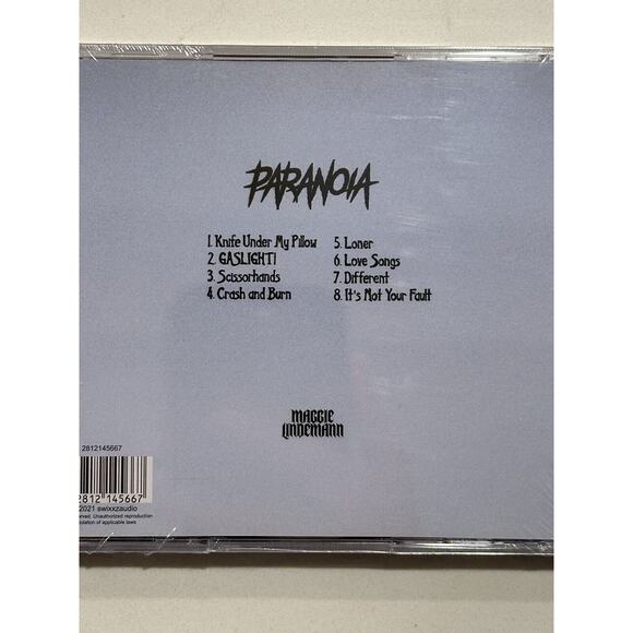 MAGGIE LINDEMANN - Paranoia Cd with Signed / Autographed COA Booklet - ACOA #2 - Picture 8 of 8